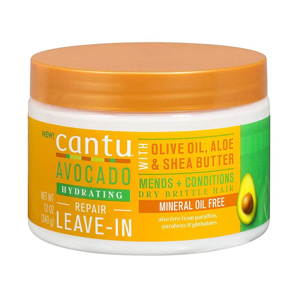 Cantu Avocado Leave In Conditioner Cream With Olive Oil Aloe Shea Butter, 12 Oz